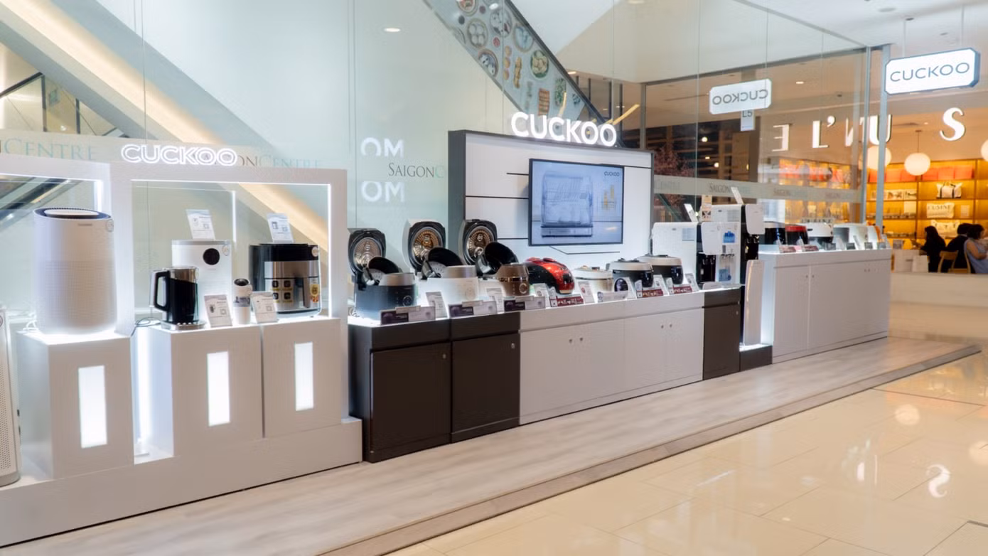 Cuckoo Vina - Saigon Centre sở hữu không gian mua sắm hiện đại