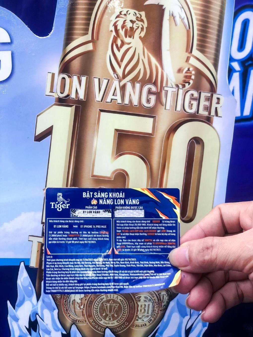 Một thẻ cào may mắn trúng Giải Nhất đã được Ban tổ chức trao thưởng Một thẻ cào may mắn trúng Giải Nhất đã được Ban tổ chức trao thưởng