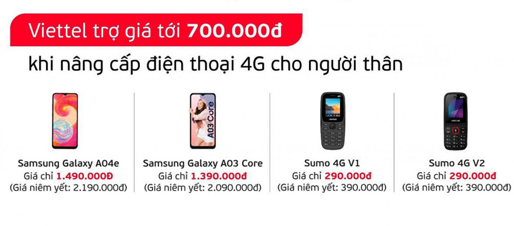 Ngoài việc ưu đãi cho khách hàng cước data, các nhà mạng cũng đã chuẩn bị các dòng điện thoại 4G giá rẻ chỉ dùng cho dịch vụ thoại và nhắn tin, phục vụ cho một lớp khách hàng có nhu cầu này.