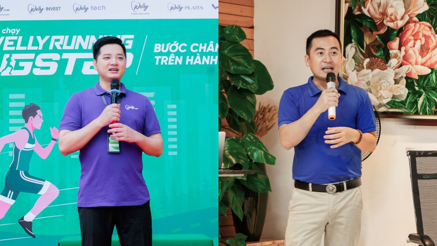 Ông Đỗ Trọng Mạnh - CEO Welly Fitness và Ông Ngô Mạnh Hà - CEO Welly Tech