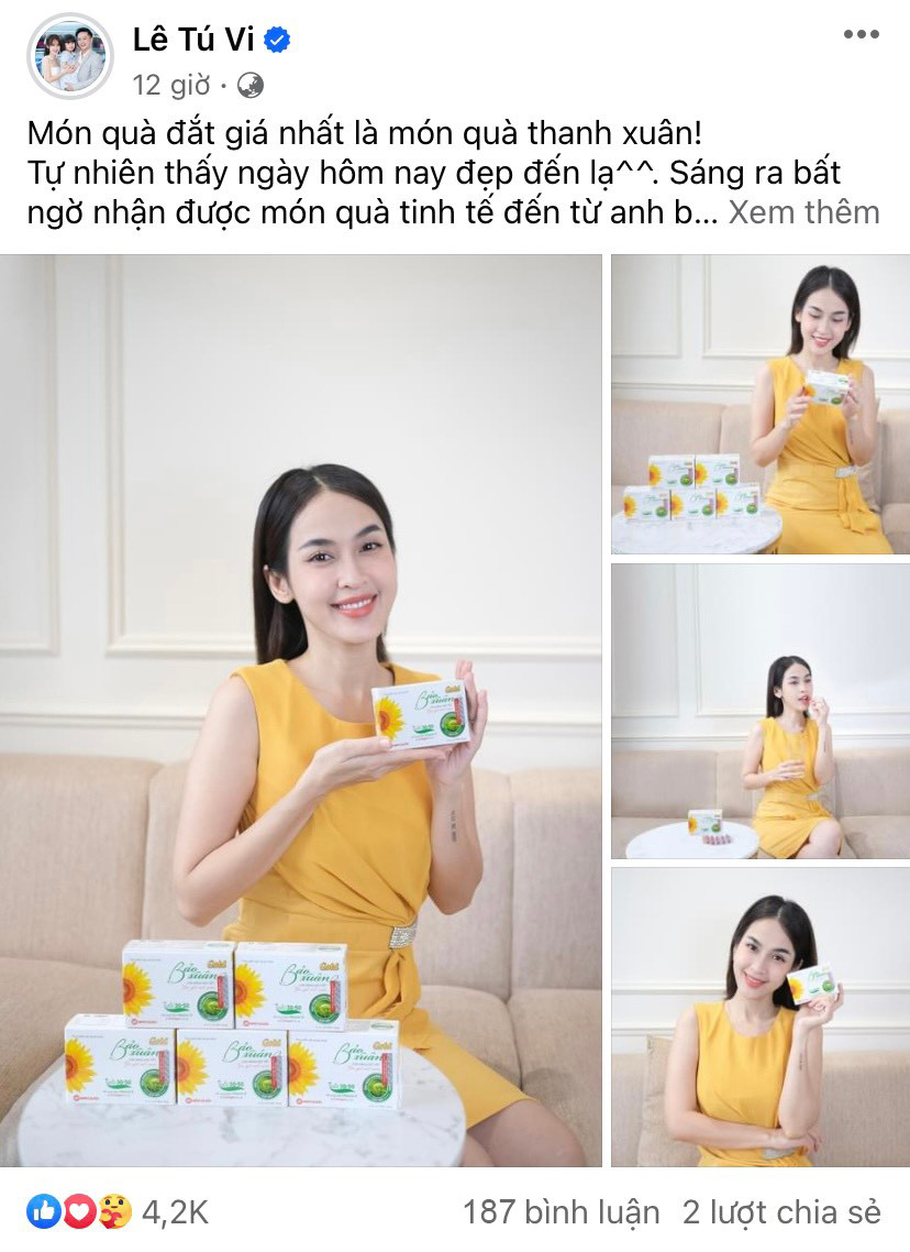 Tú Vi hạnh phúc khi nhận được Bảo Xuân Gold - Món quà gìn giữ thanh xuân