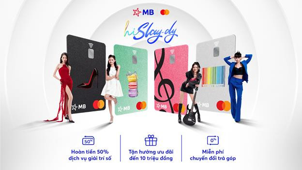 Bộ thẻ MB Mastercard Hi Slay-dy còn đem tới cho chủ thẻ gói ưu đãi trị giá lên tới 10 triệu đồng
