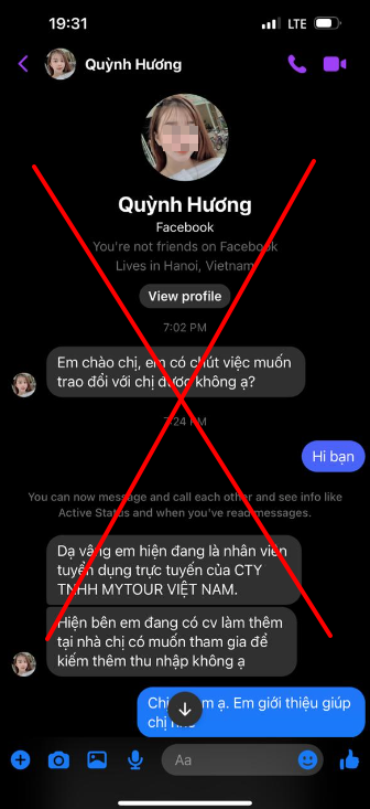 Nội dung tin nhắn mà các đối tượng nhắn để lừa đảo Nội dung tin nhắn mà các đối tượng nhắn để lừa đảo