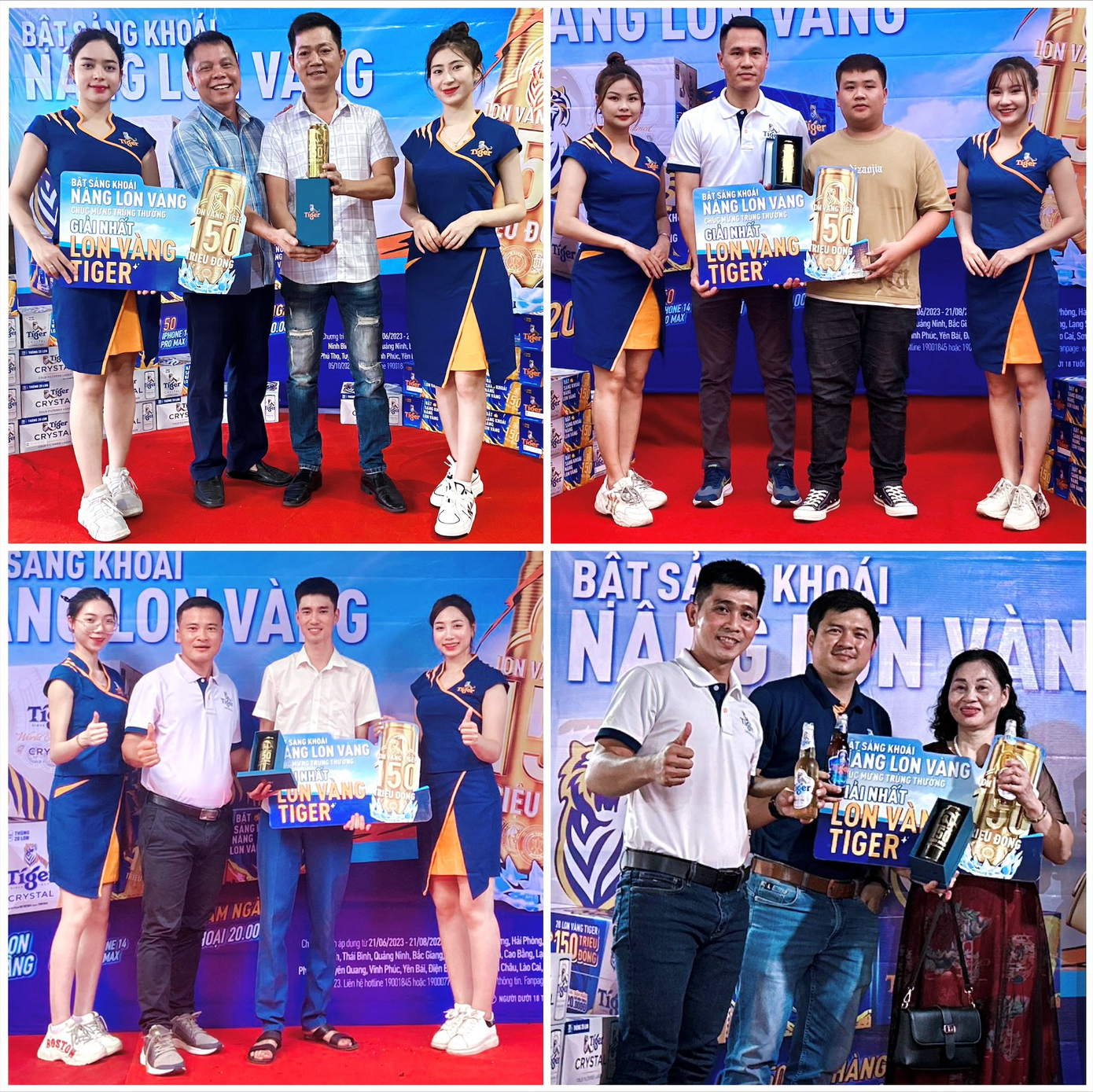 Nhiều khách hàng may mắn đã trúng Giải Nhất từ chương trình “Bật sảng khoái, nâng lon vàng” Nhiều khách hàng may mắn đã trúng Giải Nhất từ chương trình “Bật sảng khoái, nâng lon vàng”