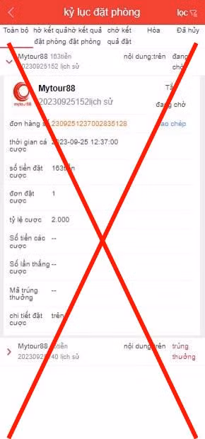 Bản cam kết và hình ảnh giả mà đối tượng sử dụng để lừa đảo