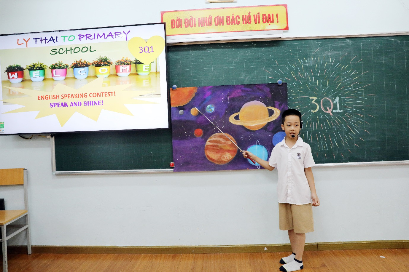 Cuộc thi English Speaking Contest được tổ chức từ cấp lớp với 100% học sinh tham gia