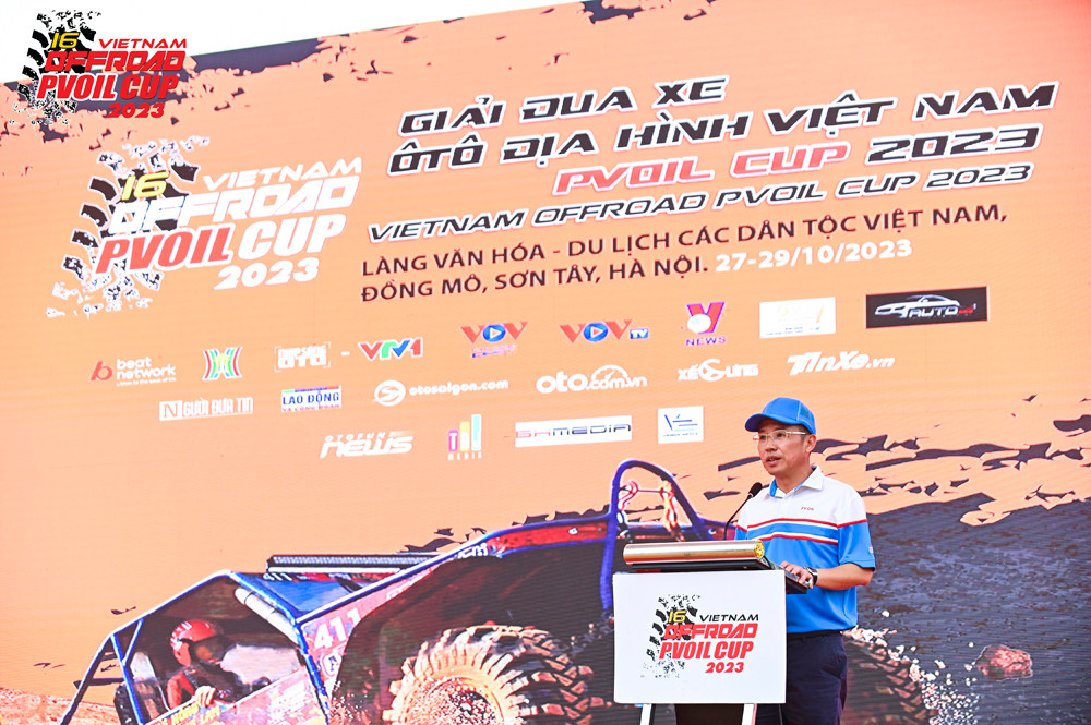 Ông Nguyễn Tuấn Tú - Phó Tổng Giám đốc Tổng công ty Dầu Việt Nam - CTCP (PVOIL) phát biểu tại khai mạc