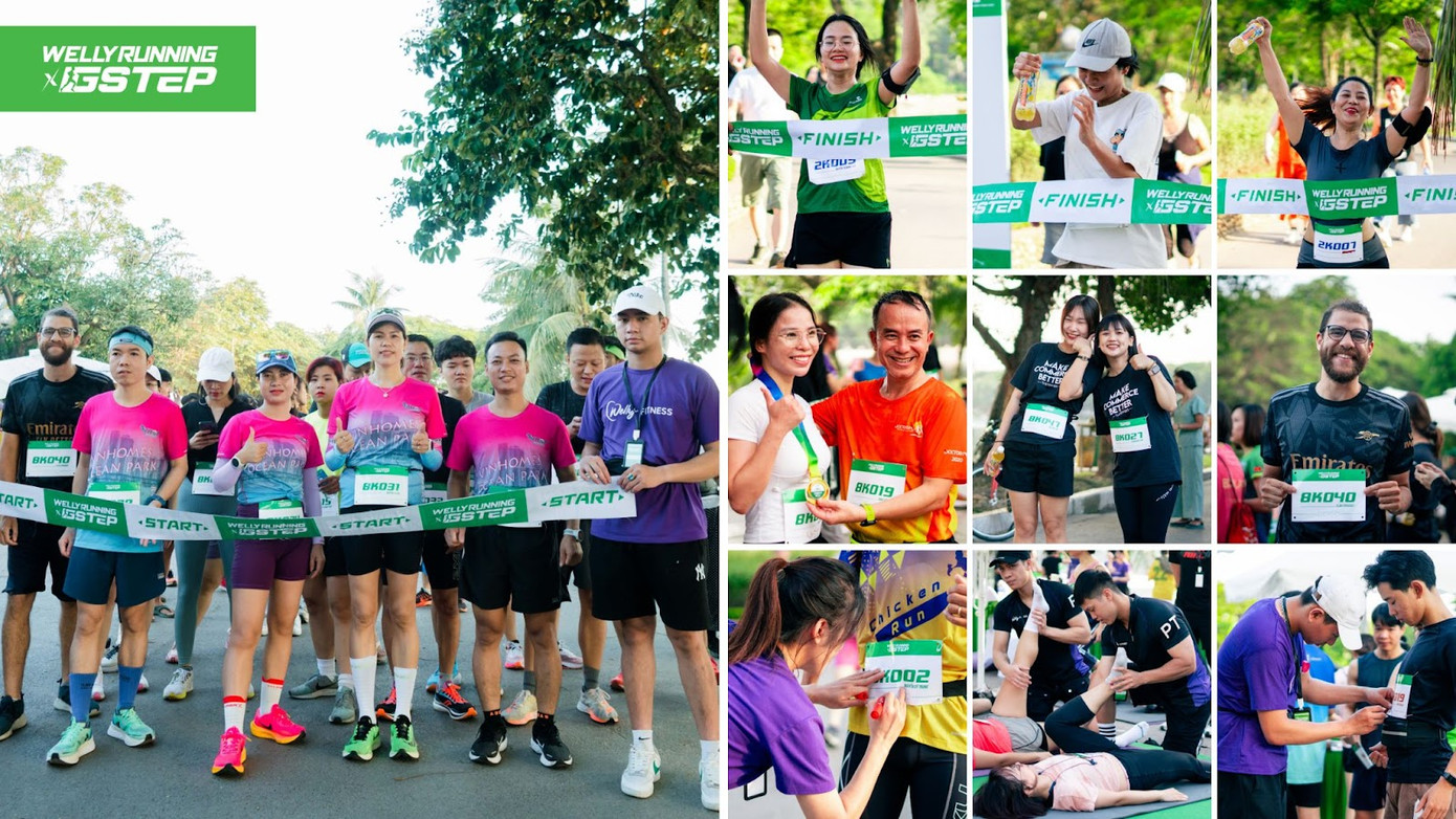 Quý hội viên và toàn thể các hoạt động trong sự kiện Welly Running x GStep