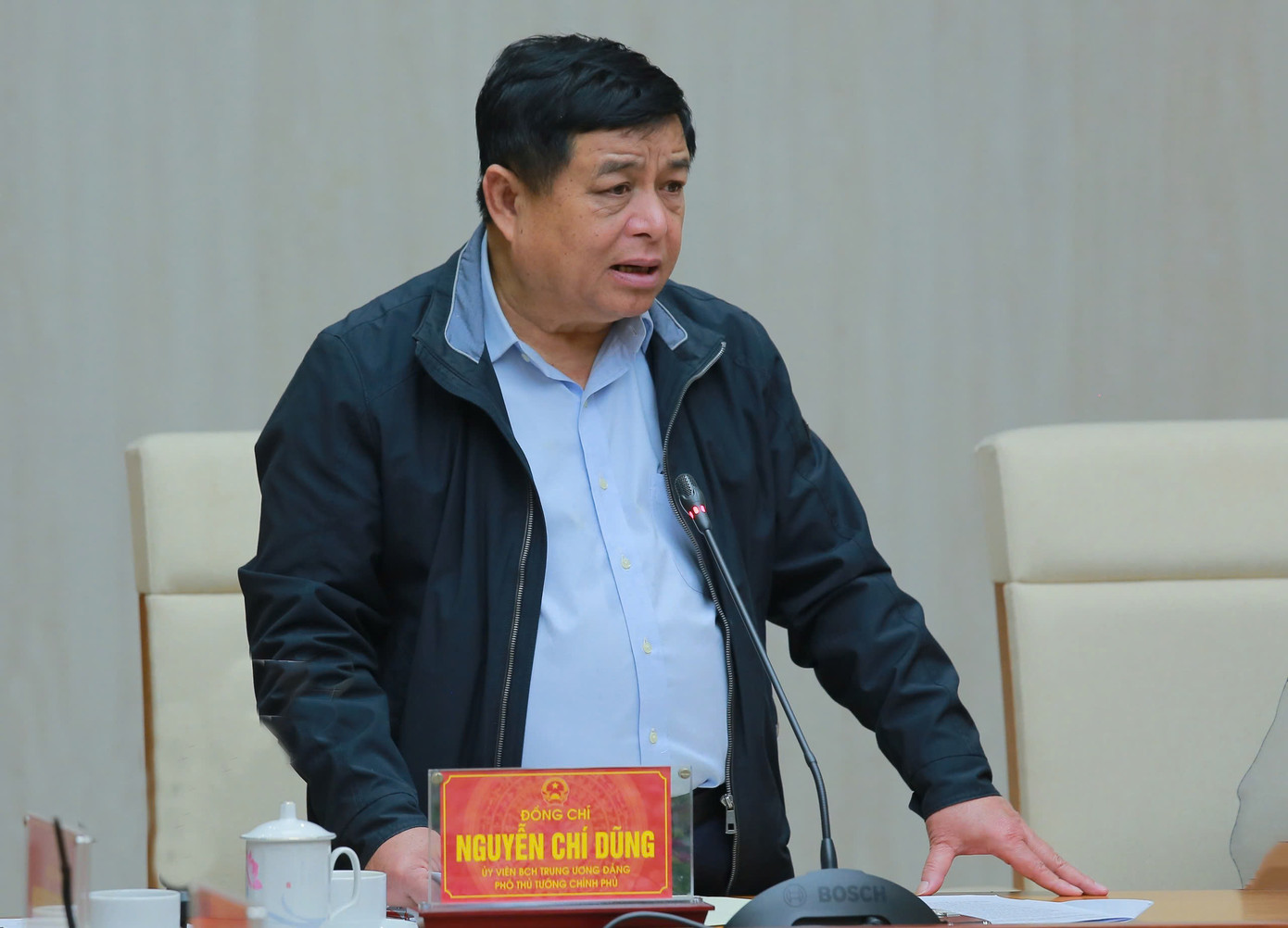 Phó Thủ tướng Chính phủ Nguyễn Chí Dũng phát biểu chỉ đạo tại buổi làm việc với tỉnh Phú Thọ.