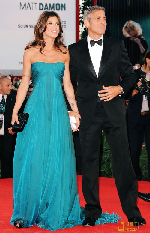 Clooney và bạn gái Elisabetta Canalis từng tham dự những bữa tiệc 