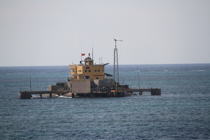 Đảo chìm Đá Nam ở Trường Sa. Ảnh: Trường Phong