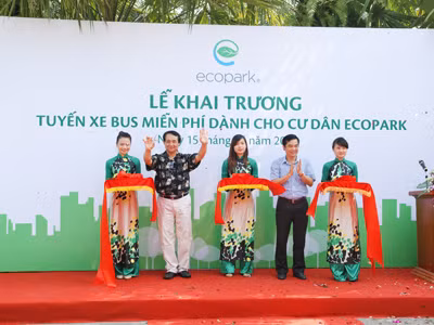  Lễ khai trương xe bus Ecopark chất lượng cao