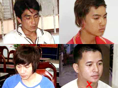 Tài "hen" (dấu X) và đồng bọn bị bắt, chấm dứt nỗi hoang mang đối với các bậc phụ huynh và học sinh trong thời gian qua.