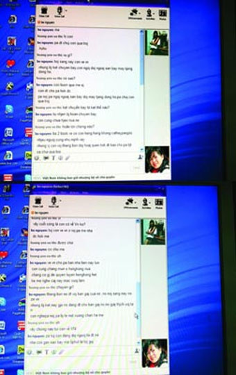 Đoạn chat mà Dũng trong vai cô con gái tội nghiệp đánh lừa chị Oanh. Đoạn chat mà Dũng trong vai cô con gái tội nghiệp đánh lừa chị Oanh