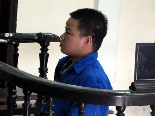 Bị cáo Trần Quang Nhật tại phiên tòa sơ thẩm