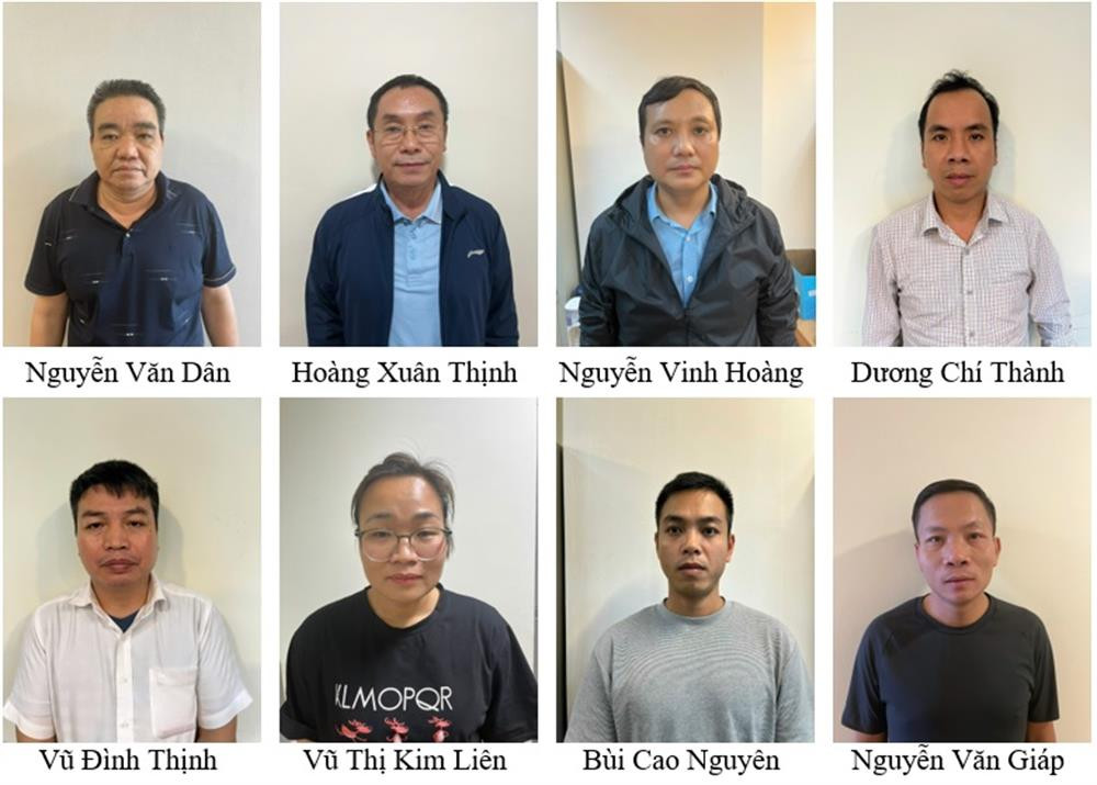 Các bị can trong vụ án.