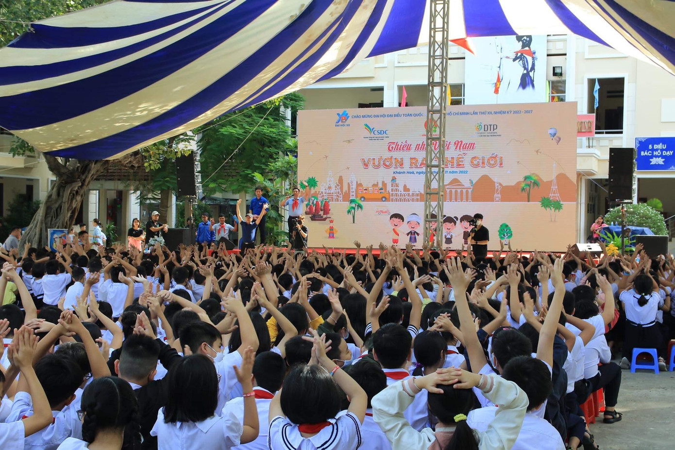 Các em thiếu nhi tỉnh Khánh Hòa đã tham gia hưởng ứng sân chơi với nhiều hoạt động hấp dẫn, ý nghĩa