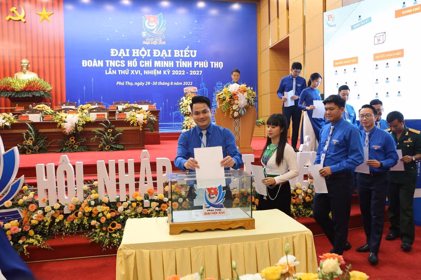 Nguyễn Thị Thu Hoa dự Đại hội đại biểu Đoàn TNCS Hồ Chí Minh tỉnh Phú Thọ lần thứ XVI, nhiệm kỳ 2022-2027