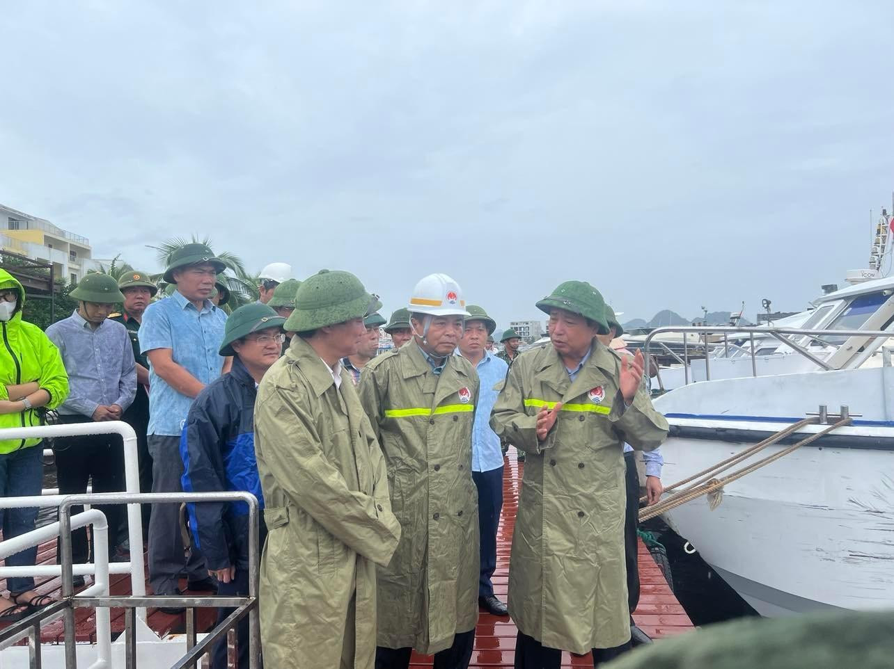 Thứ trưởng Bộ NN&PTNT Nguyễn Hoàng Hiệp kiểm tra tình hình ứng phó với bão tại Quảng Ninh Thứ trưởng Bộ NN&PTNT Nguyễn Hoàng Hiệp kiểm tra tình hình ứng phó với bão tại Quảng Ninh