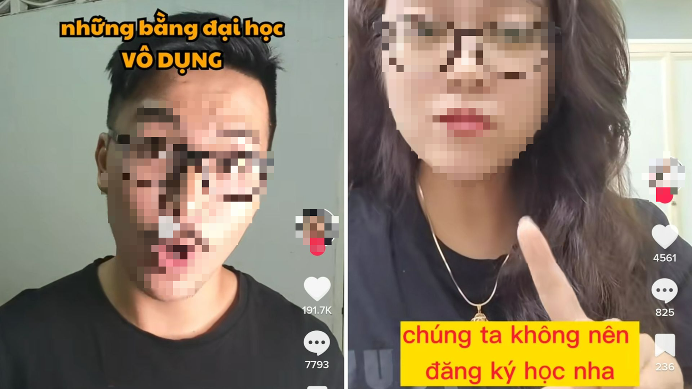 Nội dung "review" tấm bằng đại học các ngành khác nhau thu hút nhiều sự chú ý của người dùng TikTok. Ảnh chụp màn hình. Nội dung "review" tấm bằng đại học các ngành khác nhau thu hút nhiều sự chú ý của người dùng TikTok. Ảnh chụp màn hình.