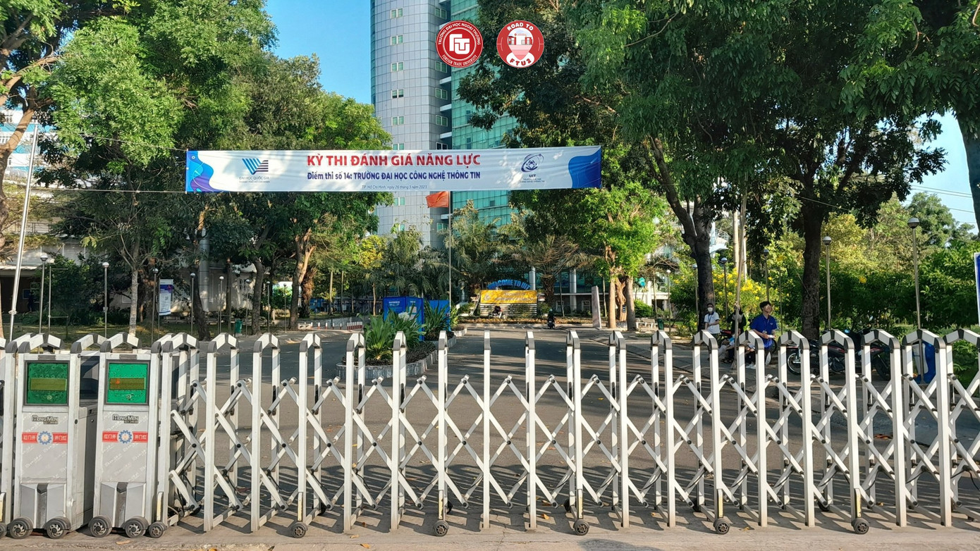 Một trong các điểm thi được đặt tại làng đại học là trường ĐH Công nghệ Thông tin. Ảnh: FTU.