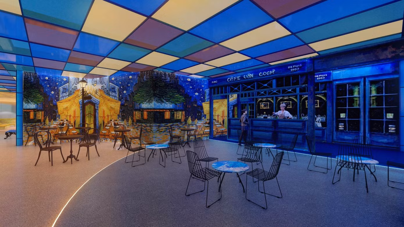 Một số khu vực triển lãm Van Gogh nổi bật tại Giga Mall Thủ Đức.