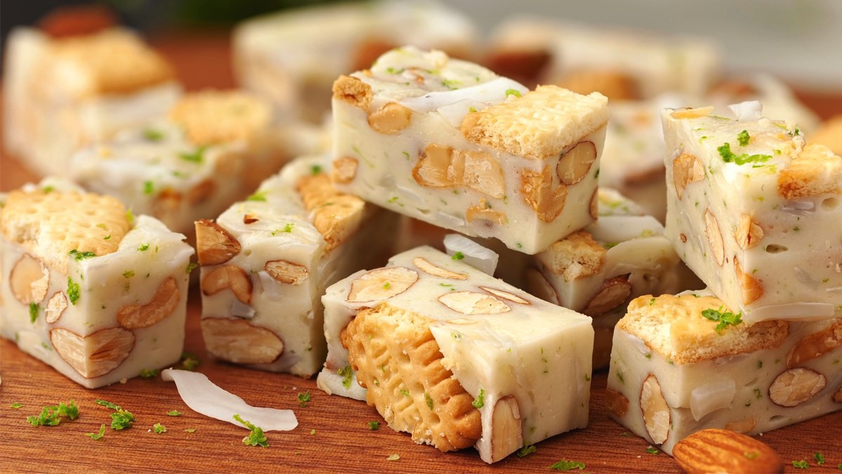 Kẹo nougat cũng có các công thức sử dụng nguyên liệu cho người ăn kiêng, kiêng đường.