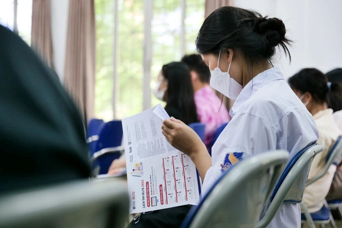 Kỳ thi IELTS được đông đảo teen lựa chọn để kết hợp xét tuyển vào các trường ĐH. Ảnh: BC.