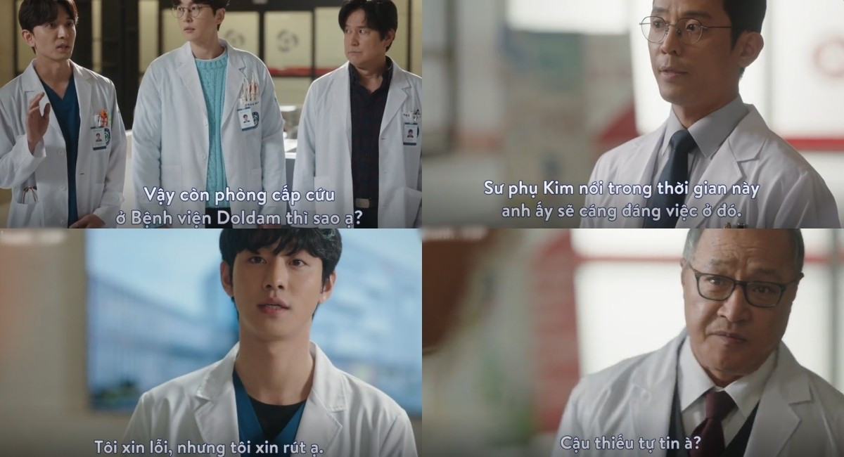 Dù có màn đối đầu "nảy lửa", nhưng sau đó, giáo sư Cha lại rất ấn tượng với khả năng phẫu thuật của Seo Woo Jin.