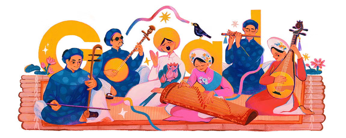 Trước đó, vào đầu tháng 12, Đờn ca tài tử cũng đã được Google vẽ lại nhân kỷ niệm 10 năm.