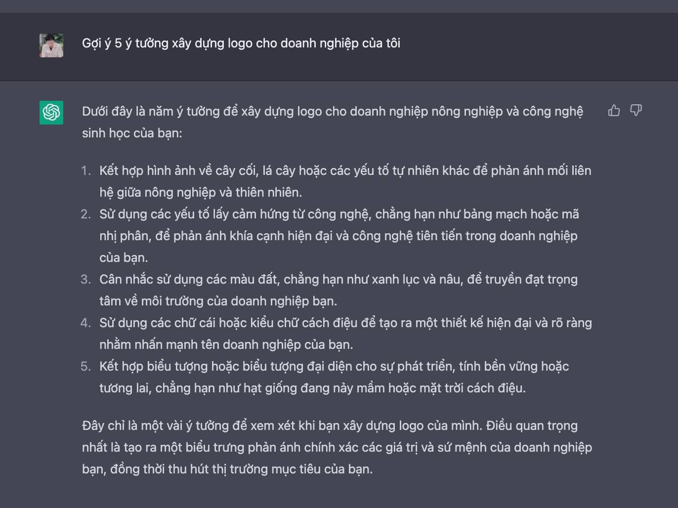 Dựa trên các thống kê và số liệu, ChatGPT sẽ tổng hợp để từ đó đưa ra tư vấn. Dựa trên các thống kê và số liệu, ChatGPT sẽ tổng hợp để từ đó đưa ra tư vấn.