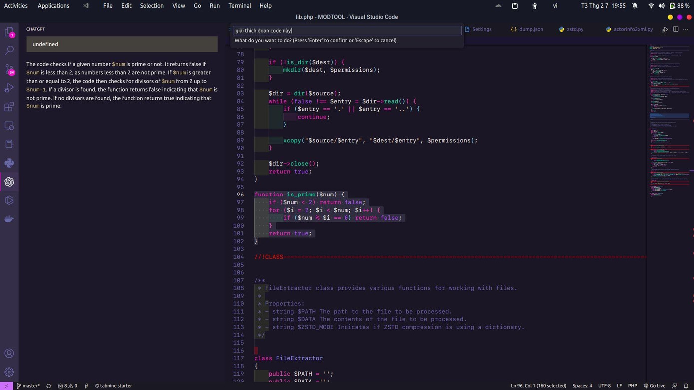 Đối với một vài vấn đề cụ thể, ChatGPT hỗ trợ tối ưu code để chương trình chạy nhanh hơn. Đối với một vài vấn đề cụ thể, ChatGPT hỗ trợ tối ưu code để chương trình chạy nhanh hơn.