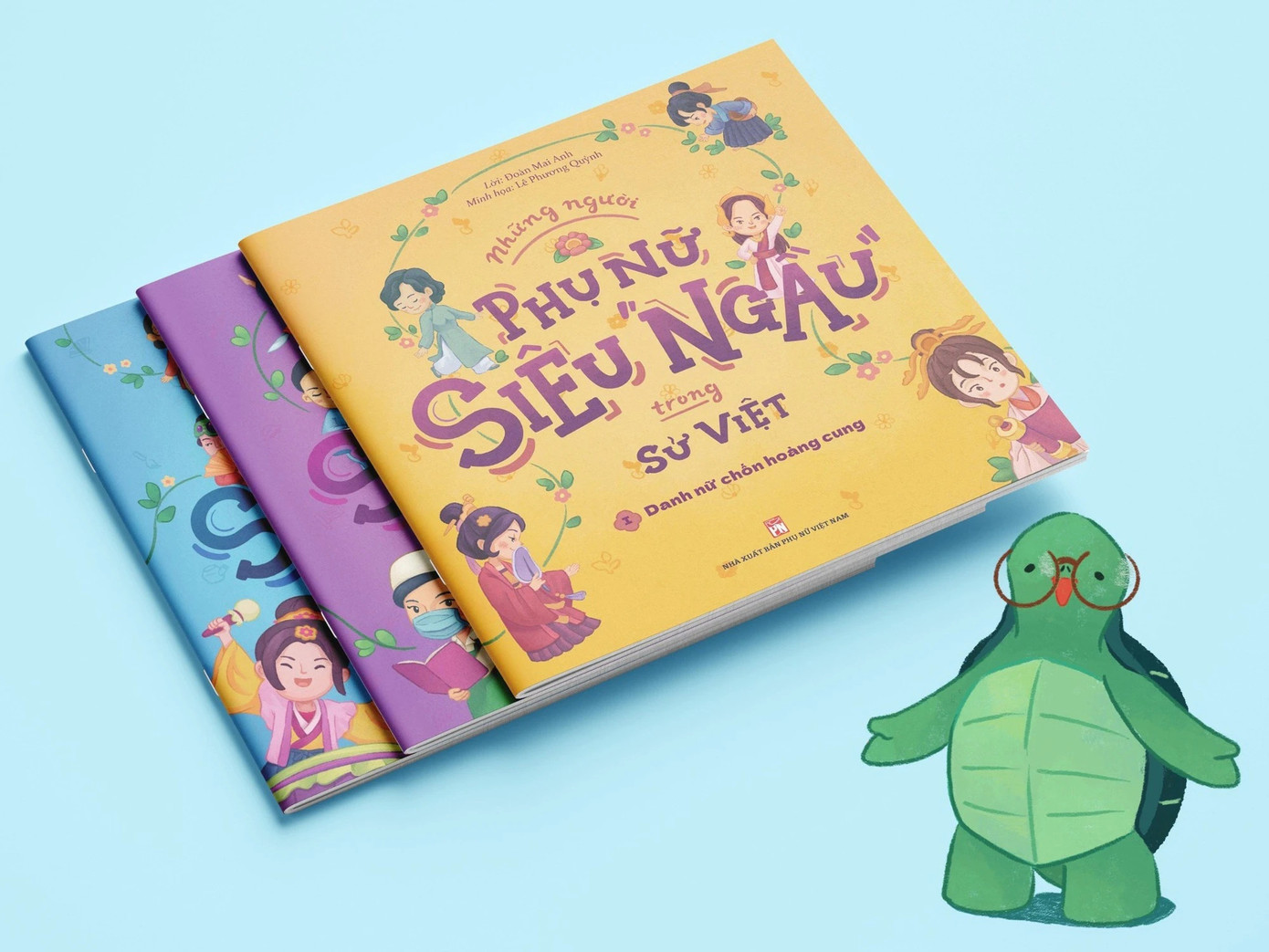 Bộ sách 3 tập với hình vẽ bắt mắt cùng nội dung thú vị khắc hoạ chân dung của 52 vị danh nữ trong lịch sử Việt Nam. Bộ sách 3 tập với hình vẽ bắt mắt cùng nội dung thú vị khắc hoạ chân dung của 52 vị danh nữ trong lịch sử Việt Nam.