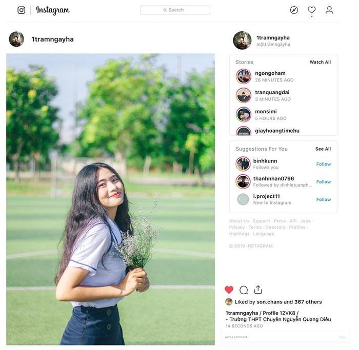 Concept Instagram cũng khiến anh nhận được "bão tim" vì thú vị. Concept Instagram cũng khiến anh nhận được "bão tim" vì thú vị.
