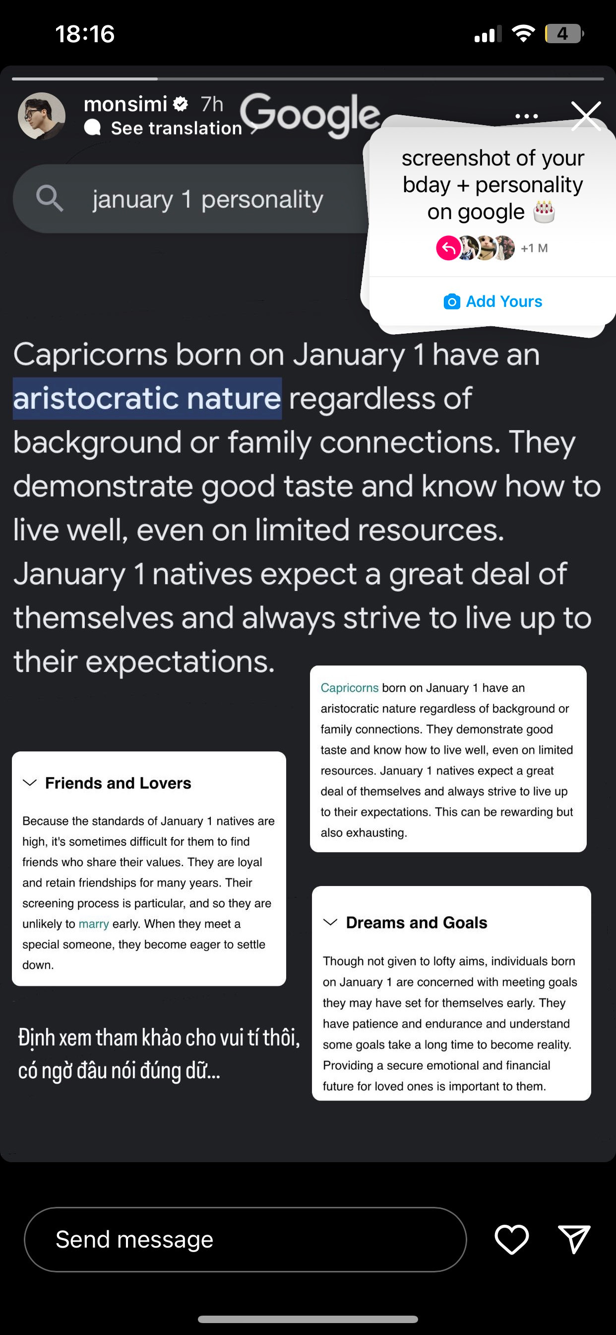 Stylist Monsimi khá phấn khích trước những lời "phán đâu trúng đó" của Google khi cho rằng anh chàng "nghệ từ trong máu". Stylist Monsimi khá phấn khích trước những lời "phán đâu trúng đó" của Google khi cho rằng anh chàng "nghệ từ trong máu".