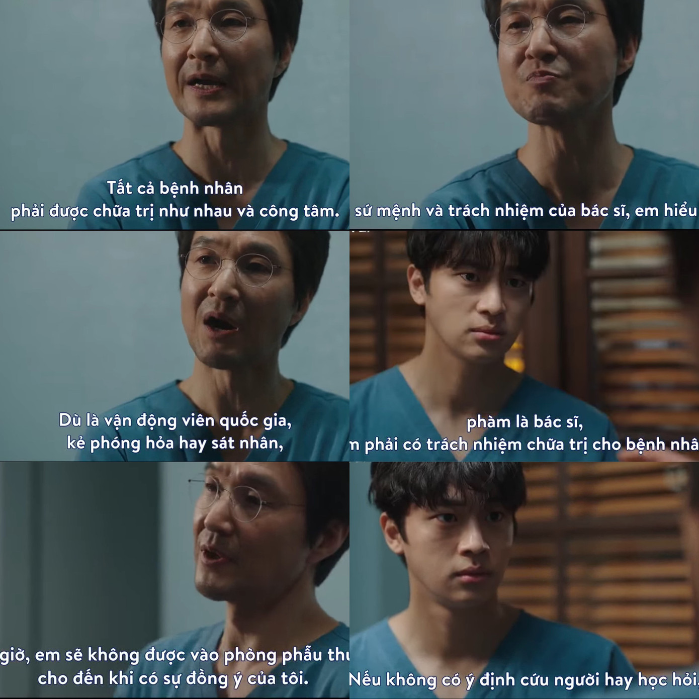 Jang Dong Hwa đã chọc giận khiến sư phụ Kim cấm cậu vào phòng phẫu thuật vì thái độ hỗn xược với tiền bối. Jang Dong Hwa đã chọc giận khiến sư phụ Kim cấm cậu vào phòng phẫu thuật vì thái độ hỗn xược với tiền bối.