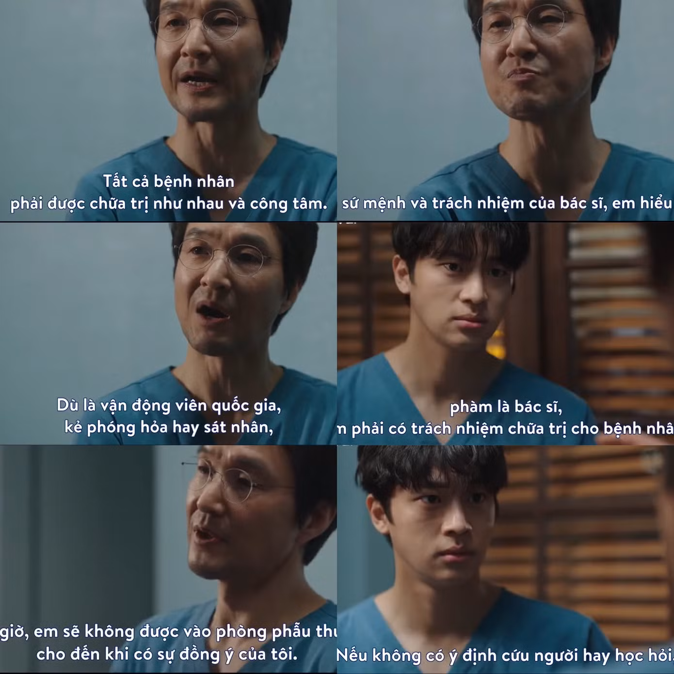 Jang Dong Hwa đã chọc giận khiến sư phụ Kim cấm cậu vào phòng phẫu thuật vì thái độ hỗn xược với tiền bối. Jang Dong Hwa đã chọc giận khiến sư phụ Kim cấm cậu vào phòng phẫu thuật vì thái độ hỗn xược với tiền bối.