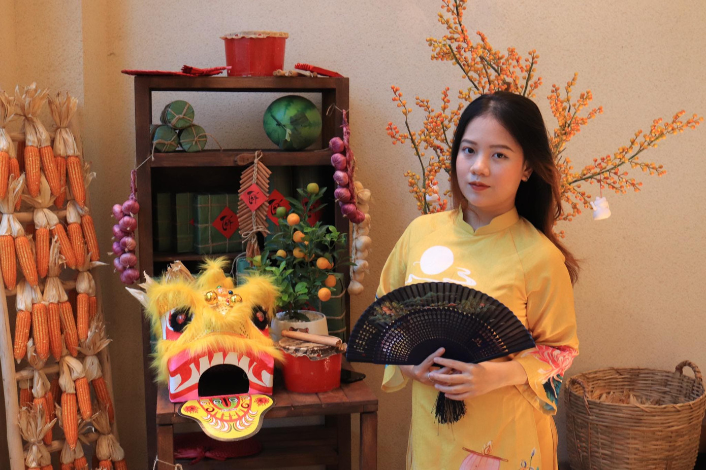 Khánh Hà tranh thủ tận hưởng các không gian Tết cùng gia đình. Ảnh: NVCC Khánh Hà tranh thủ tận hưởng các không gian Tết cùng gia đình. Ảnh: NVCC