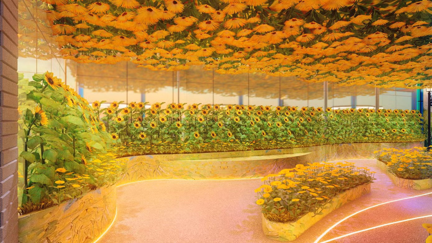 Một số khu vực triển lãm Van Gogh nổi bật tại Giga Mall Thủ Đức.