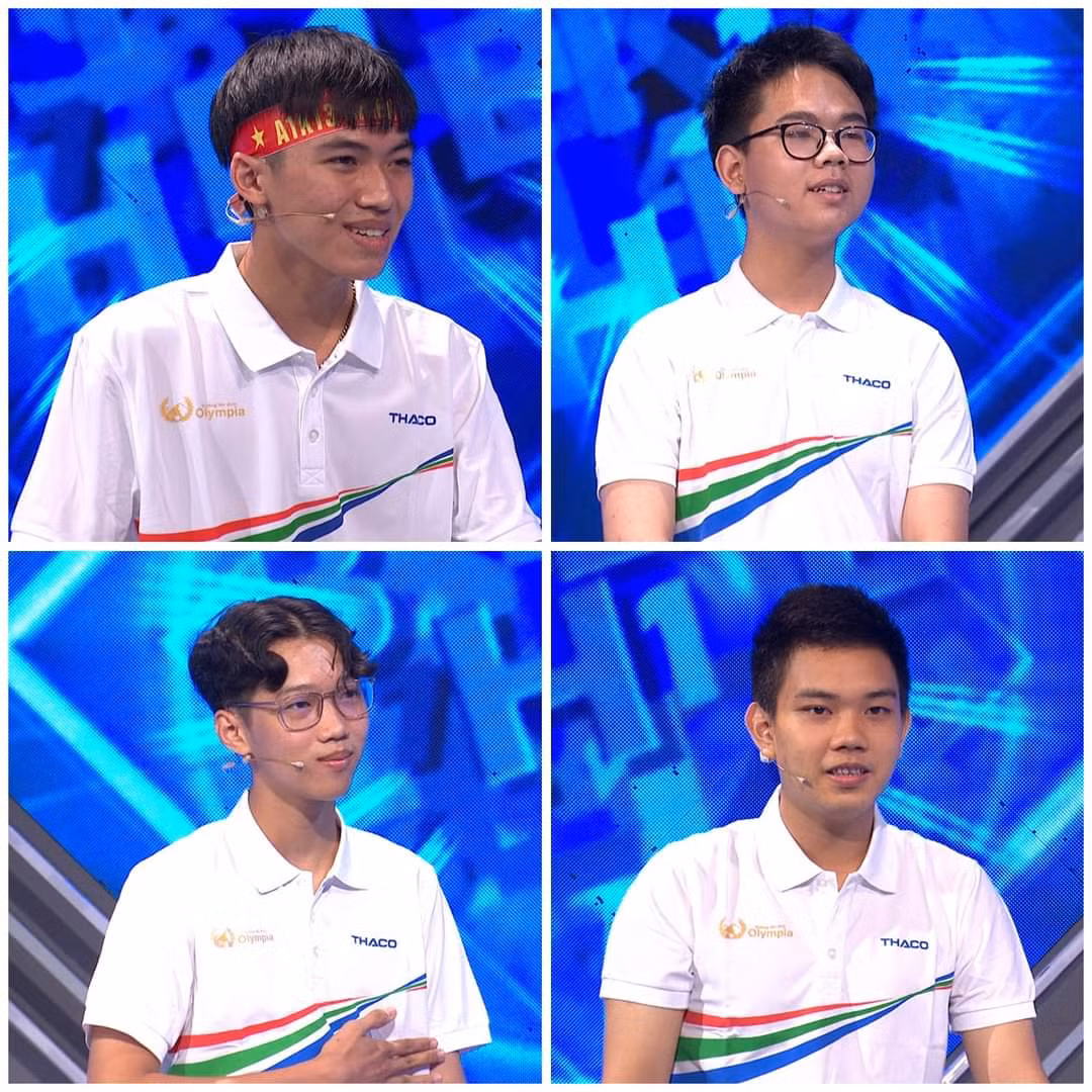 Chân dung của 4 nhà leo núi tuần 2, quý 2. Nguồn: Fanpage Đường Lên Đỉnh Olympia.
