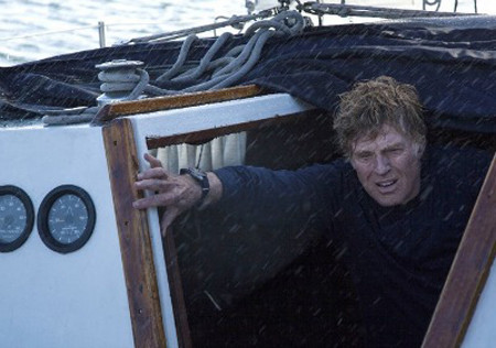 Cảnh trong phim All is Lost với sự tham gia diễn xuất của diễn viên Robert Redford