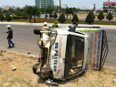 Hiện trường vụ tai nạn. Anh: Dân Trí 