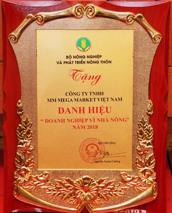 MM Mega Market Việt Nam nhận giải thưởng 'Doanh nghiệp vì nhà nông' ảnh 2