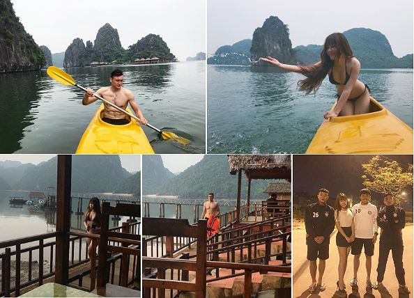 Thủ môn Lâm Tây và bạn gái tin đồn đăng ảnh ăn bún chả trên Instagram ảnh 1