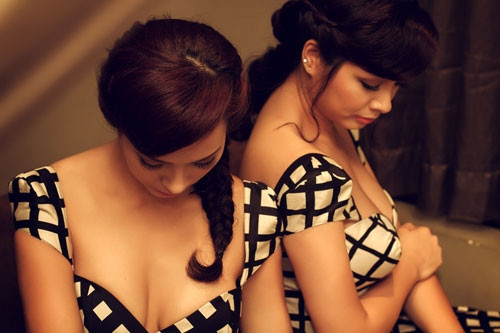 Nhiều người không nhận ra được Thúy Hạnh (trái) và Thúy Hằng ai là chị, ai là em.