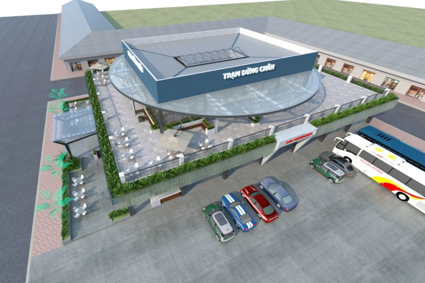 Mô hình trạm dừng chân Thạnh Hóa thay thế chợ chim trong tương lai (Ảnh: Địa phương cung cấp). Mô hình trạm dừng chân Thạnh Hóa thay thế chợ chim trong tương lai (Ảnh: Địa phương cung cấp).