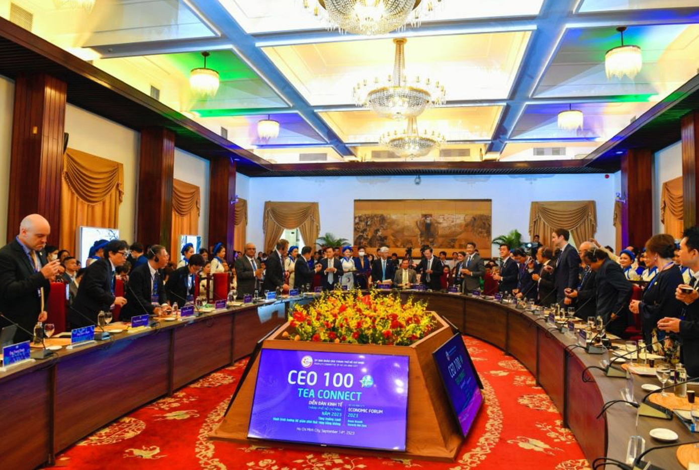 Tea Connect – một phương thức ngoại giao mới tại diễn đàn KT. TP HCM 2023. Tea Connect – một phương thức ngoại giao mới tại diễn đàn KT. TP HCM 2023.