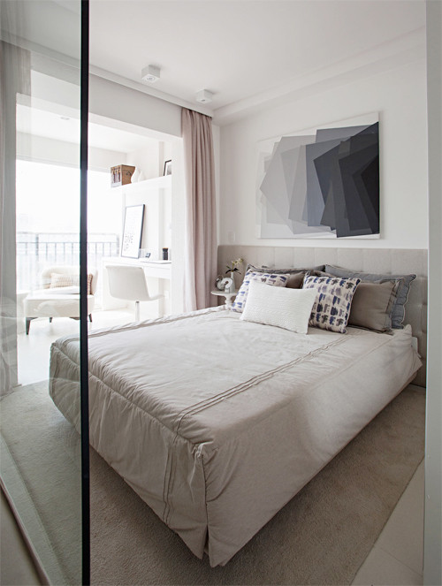 Căn hộ 35 m2 có mọi phòng đều rộng nhờ dùng nhiều kính ảnh 6