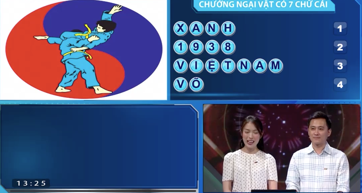 Duy Minh giải đáp chính xác ẩn số cần tìm là Vovinam