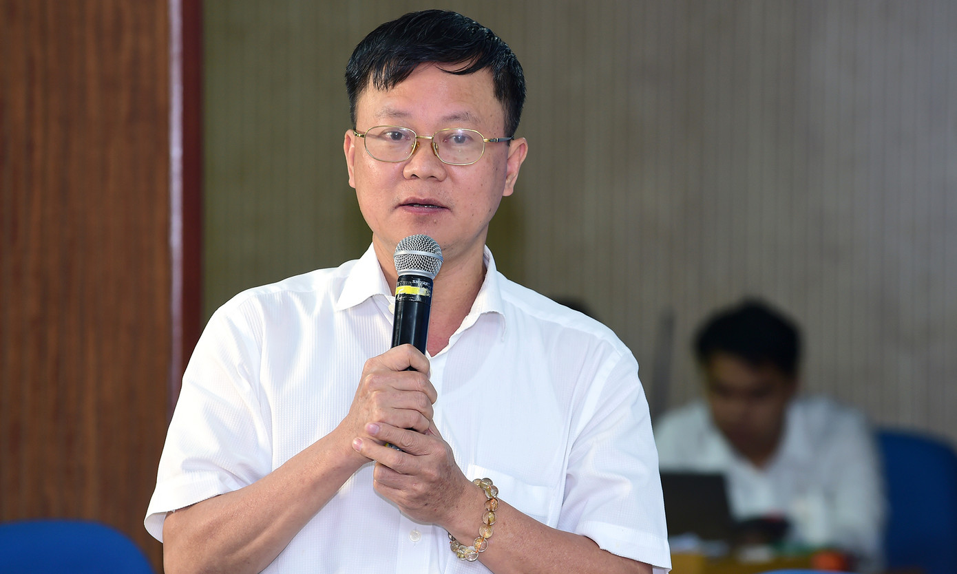 Ông Vũ Huy Văn, Phó Vụ trưởng Vụ Tổng hợp Văn phòng Trung ương trao đổi tại chương trình. Ảnh: Xuân Tùng